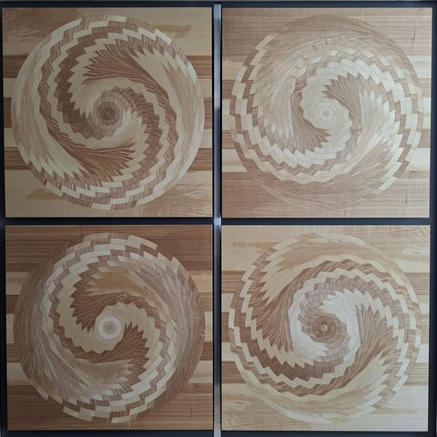 4 schilderijen van Olijfessen